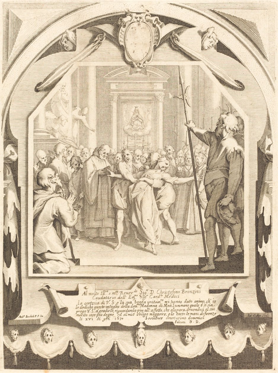Os Possuídos de Jacques Callot after Andrea Boscoli