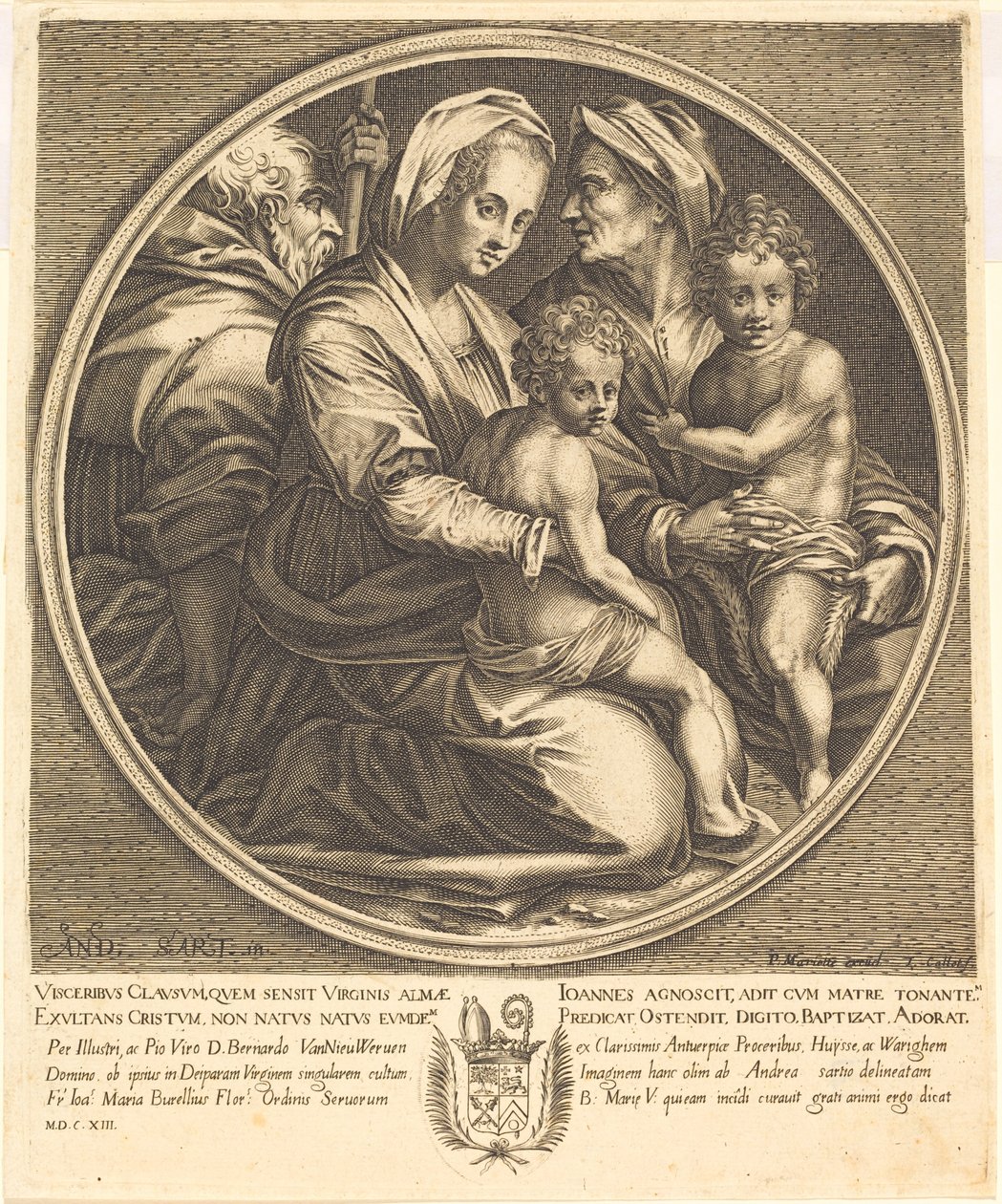 A Sagrada Família de Jacques Callot after Andrea del Sarto