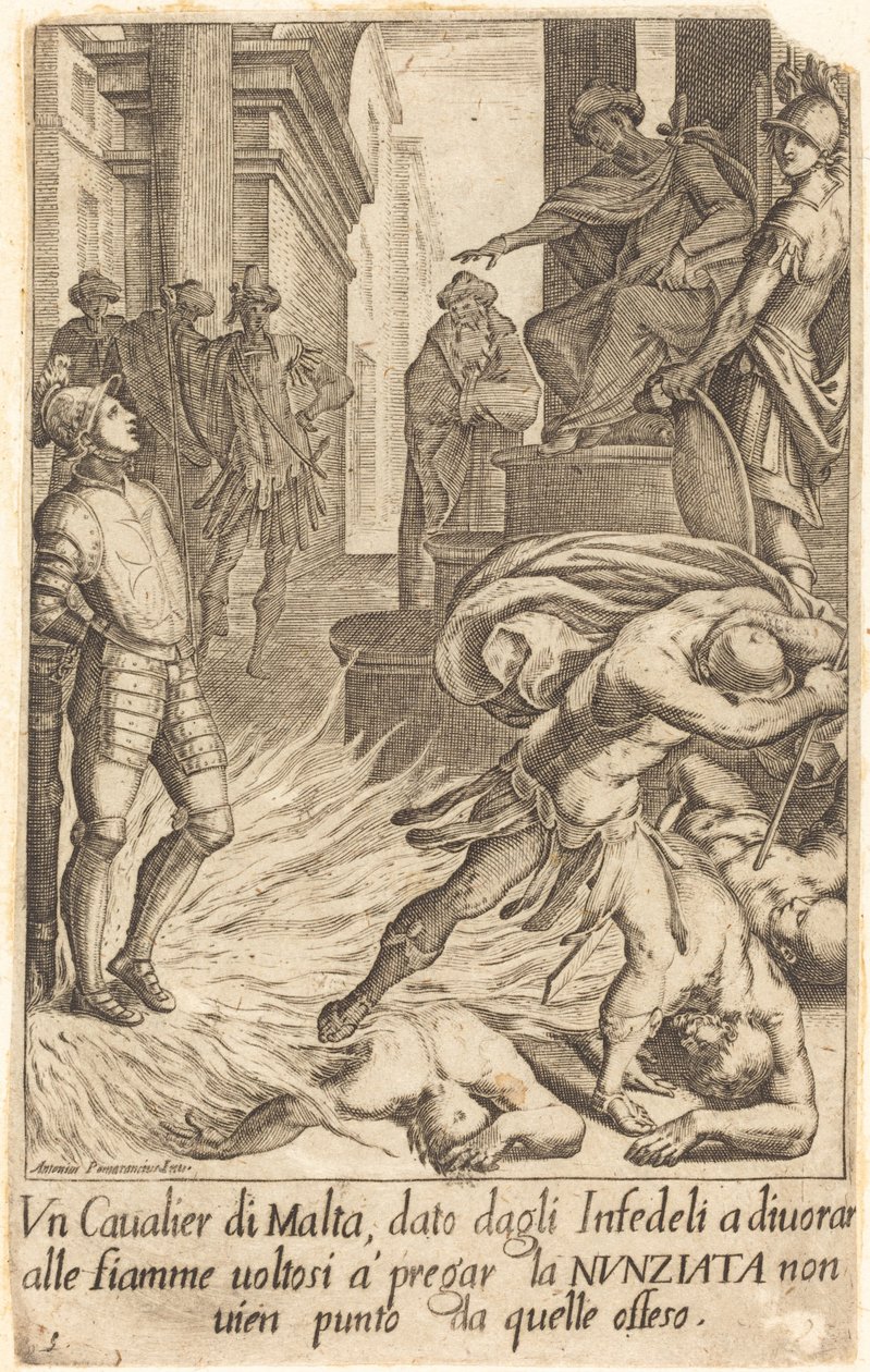 Cavaleiro de Malta de Jacques Callot after Antonio Circignani