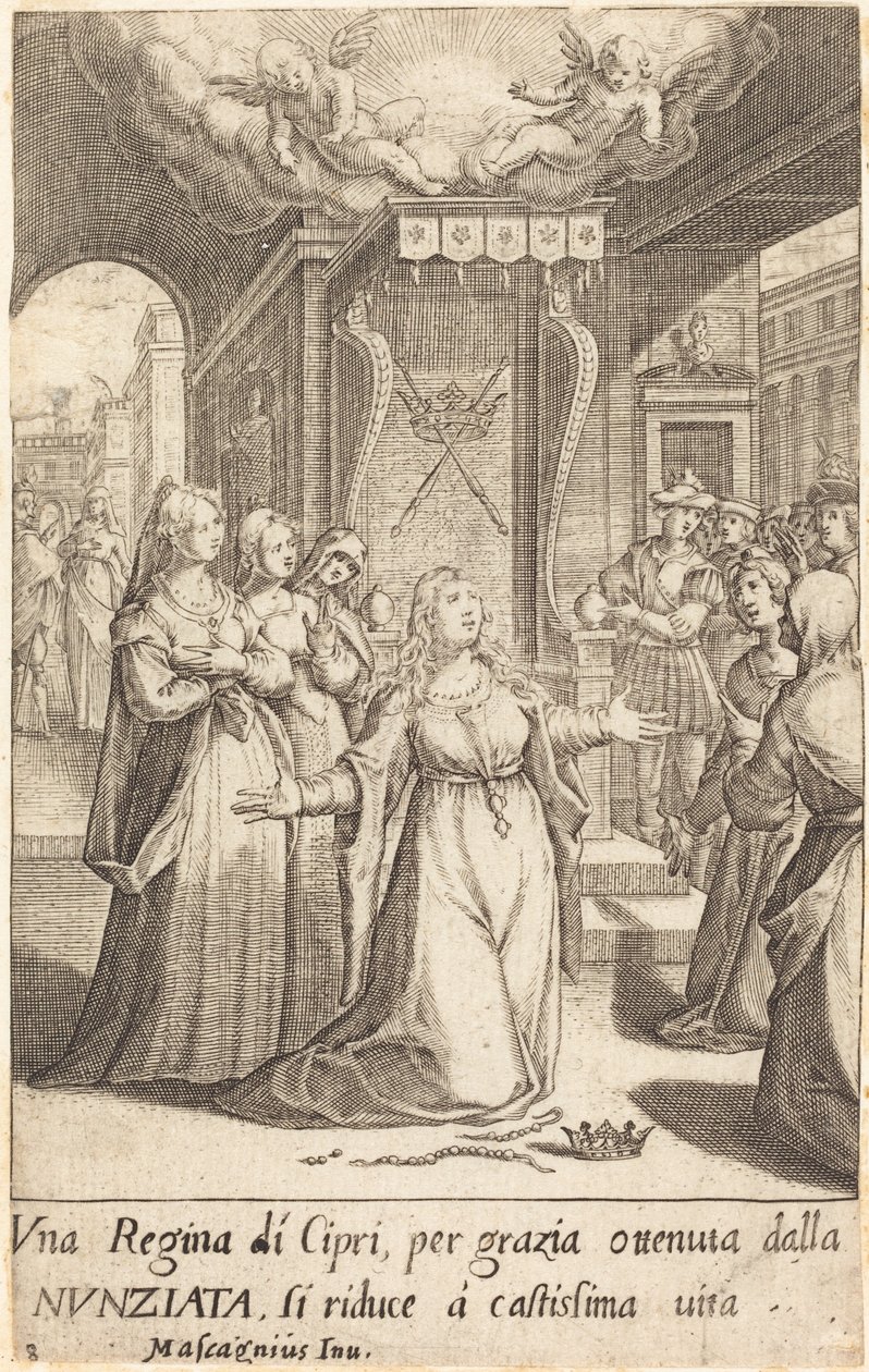 Rainha de Chipre de Jacques Callot after Donato Mascagni