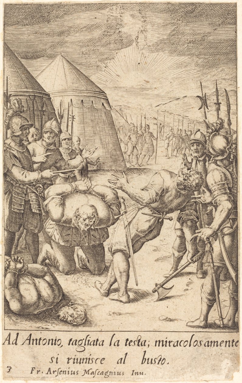 O Decapitado de Jacques Callot after Donato Mascagni