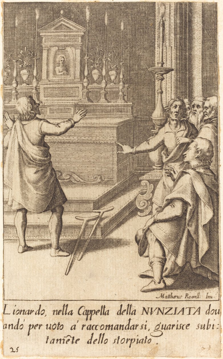 Lionardo de Jacques Callot after Matteo Rosselli