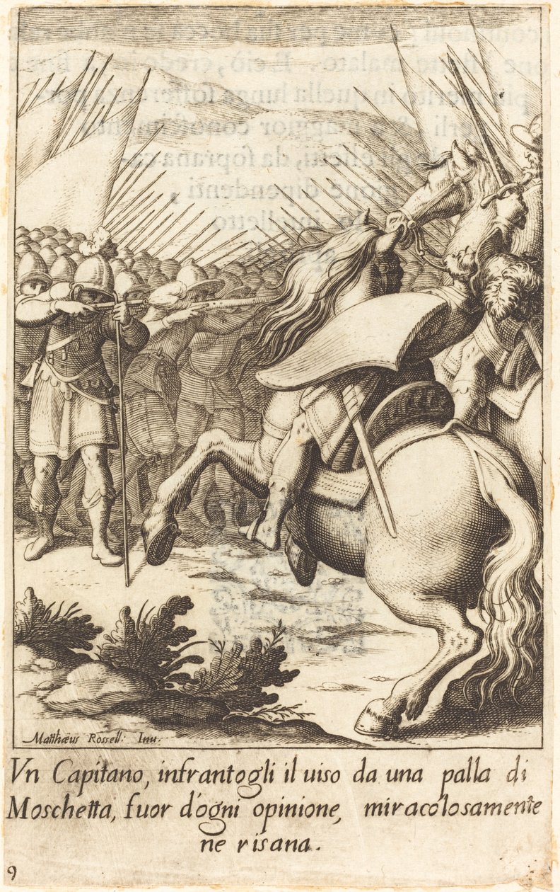 O capitão de Jacques Callot after Matteo Rosselli