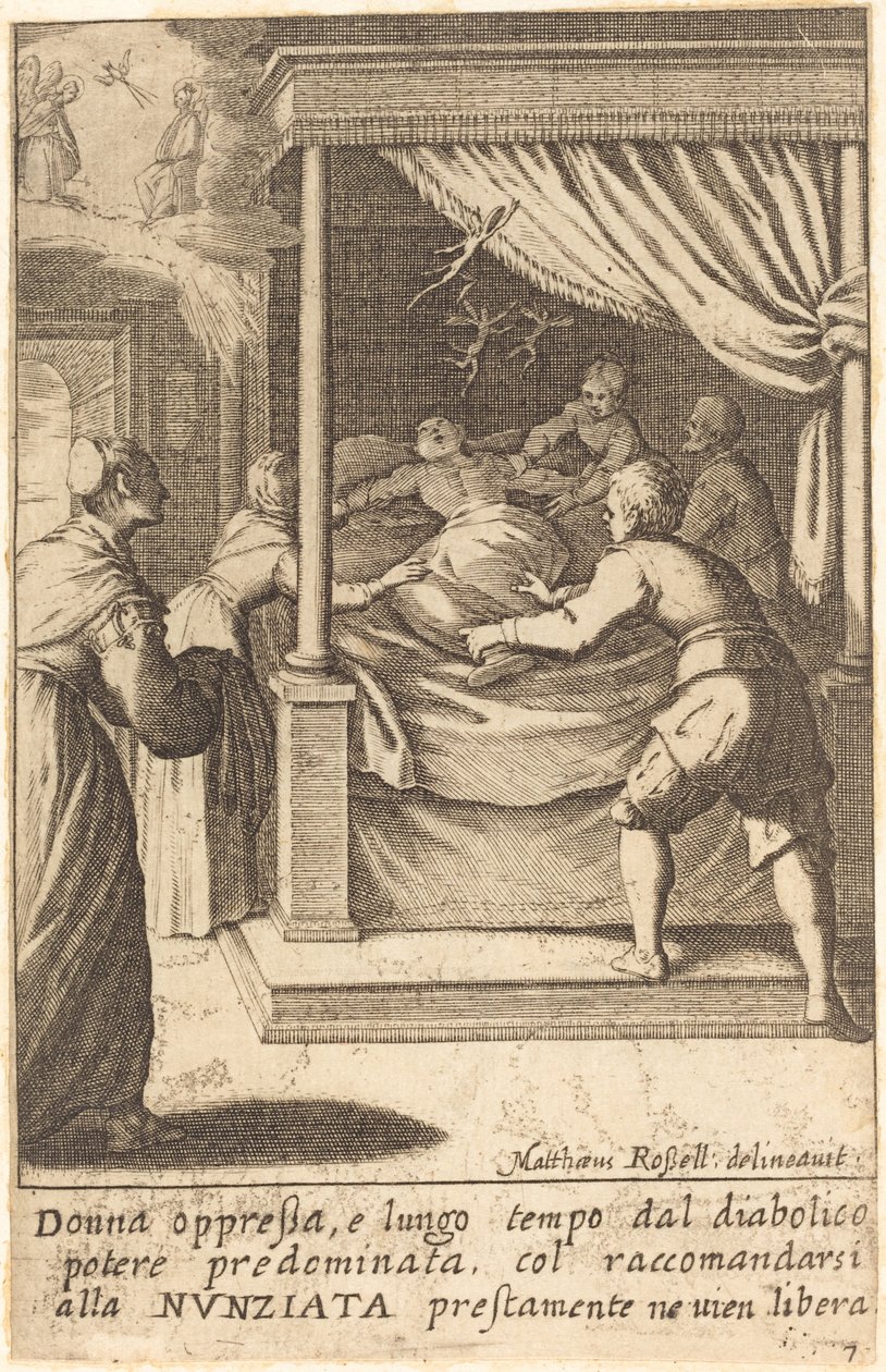 A Mulher Oprimida de Jacques Callot after Matteo Rosselli