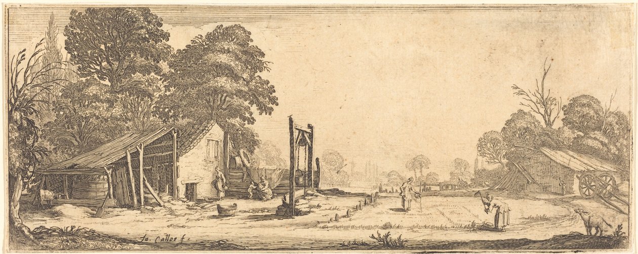 O Jardim de Jacques Callot or Follower of Jacques Callot