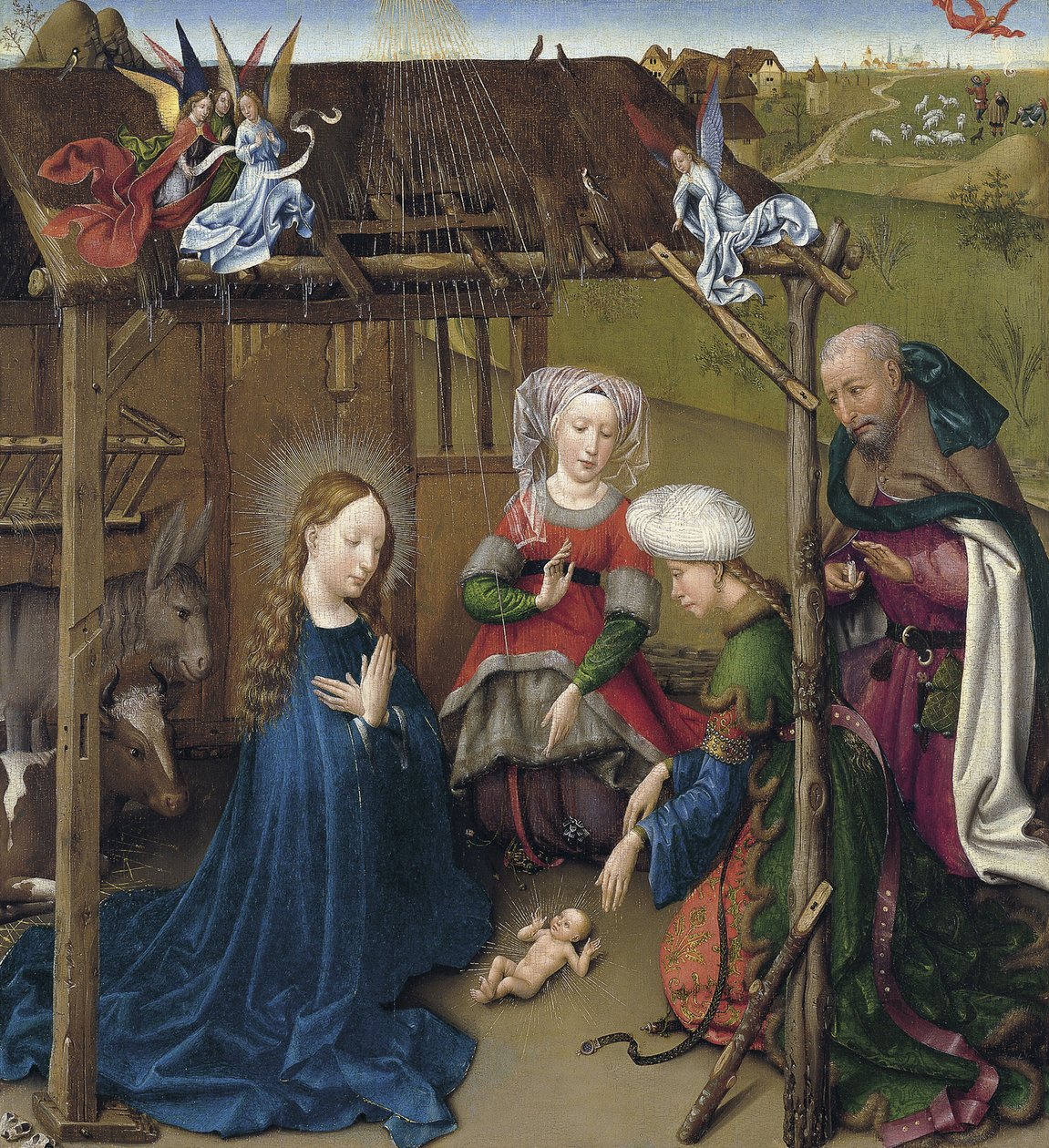 A Natividade, cerca de 1435 de Jacques Daret
