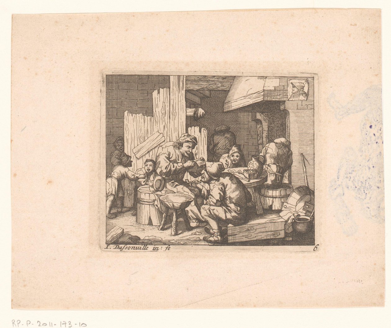 Agricultores à volta da lareira de Jacques Dassonville