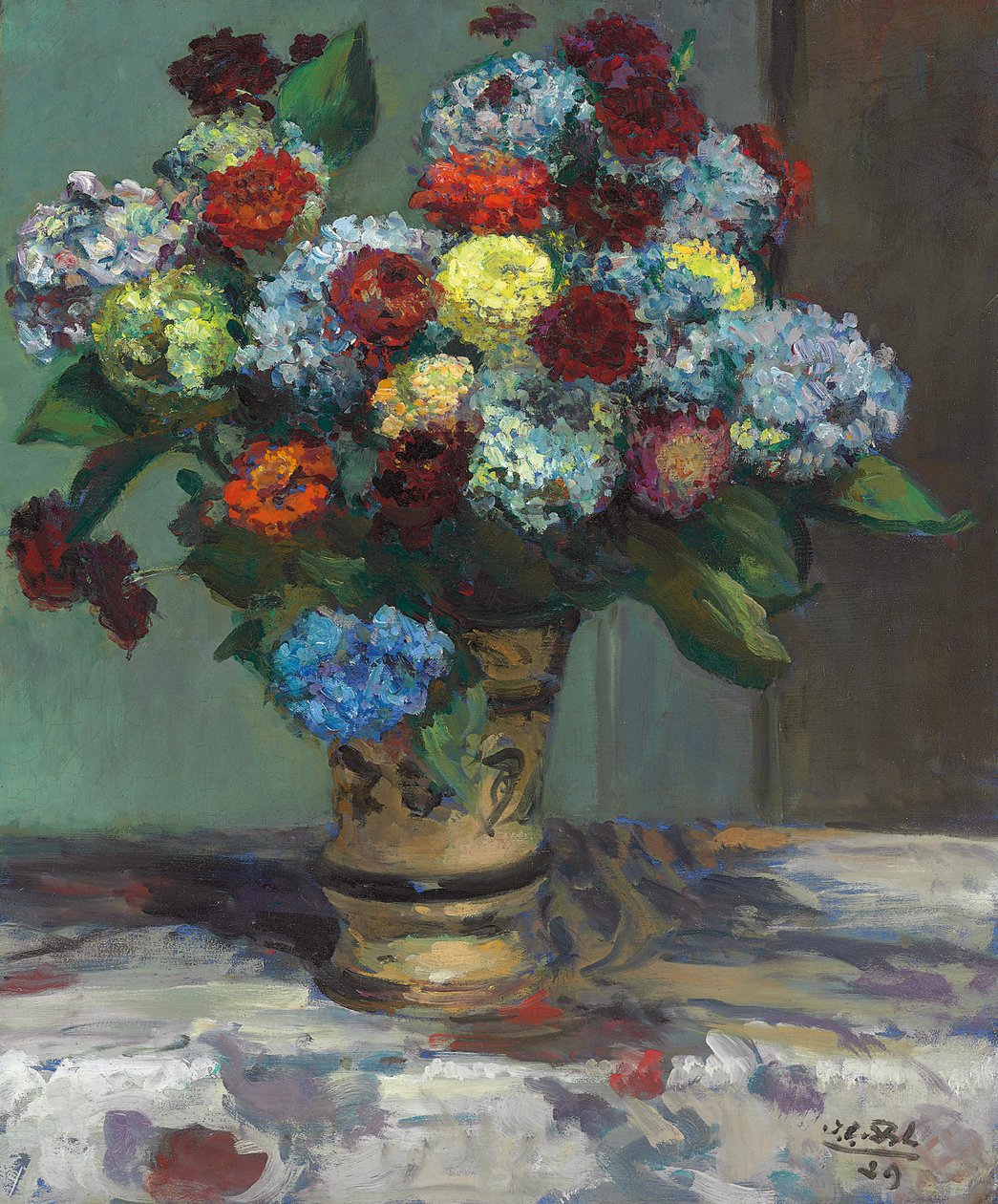 Bouquet de Hortênsias, 1929 de Jacques Emile Blanche