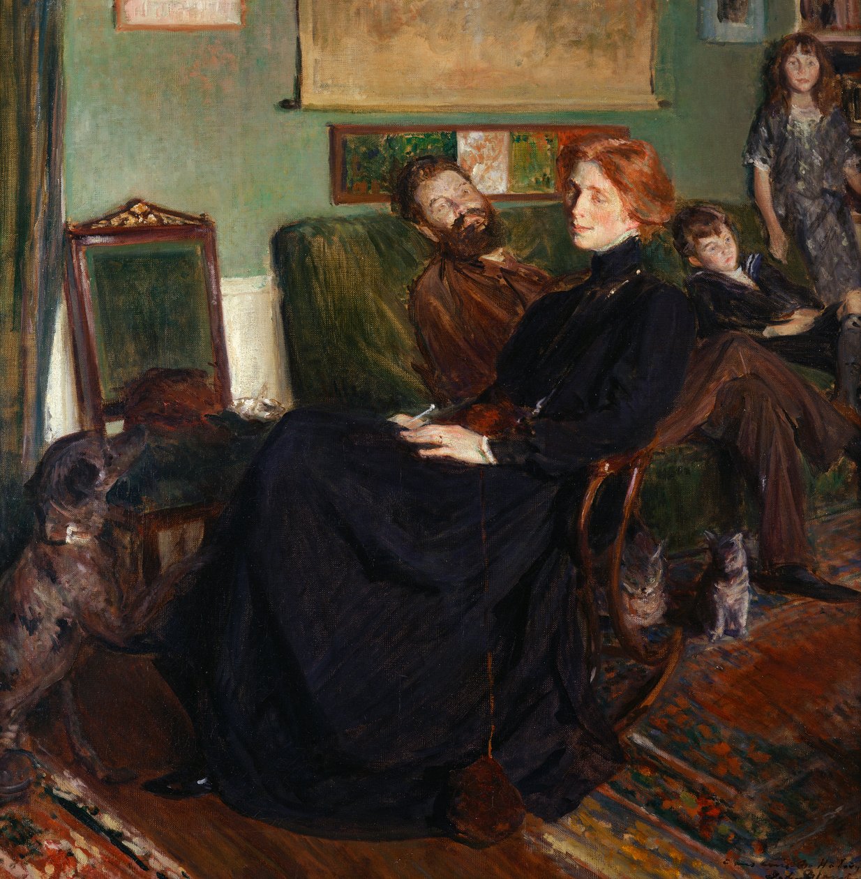Daniel, Marianne, François e Leon Halevy, 1910 de Jacques Emile Blanche