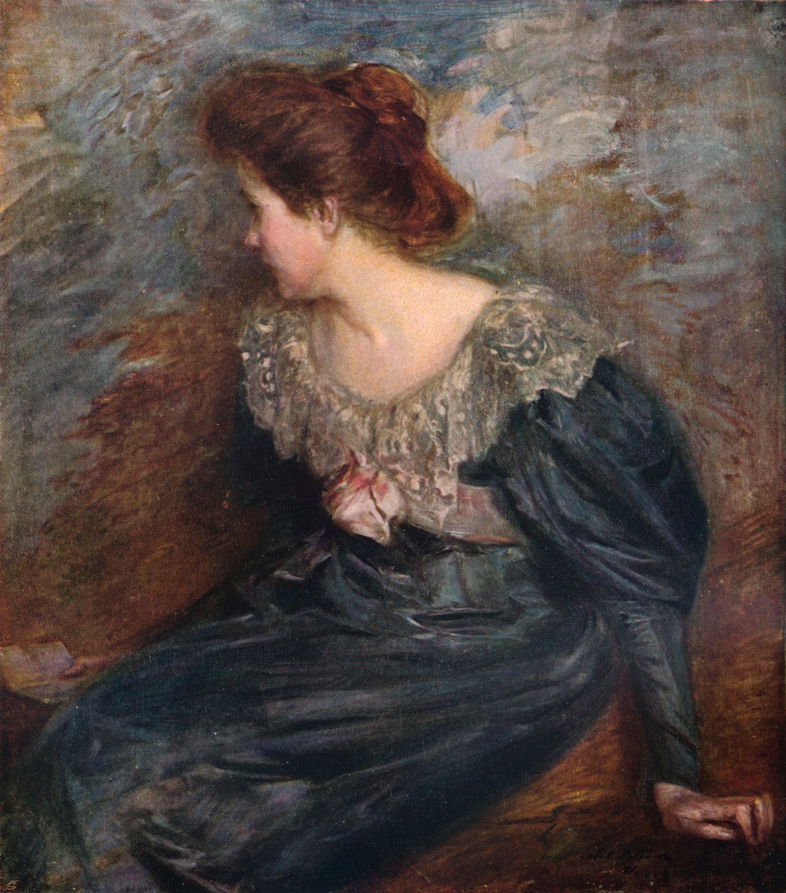 Estudo do retrato, 1903-1904 de Jacques Emile Blanche