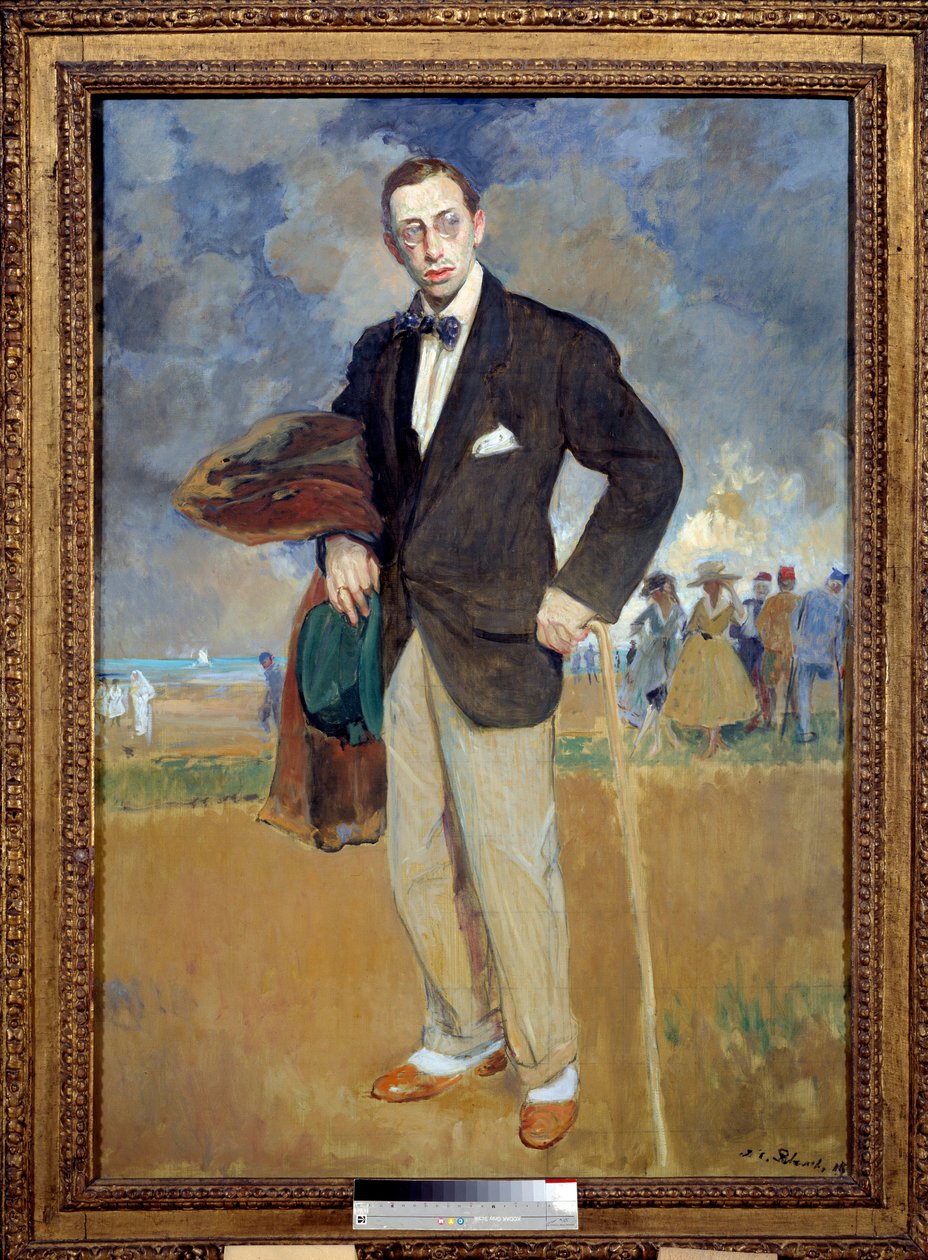 Retrato em pied por Igor Stravinsky (Stravinsky) (1882-1971) compositor. Pintura de Jacques Emile (Jacques-Emile) Blanche (1861-1942) de Jacques Emile Blanche