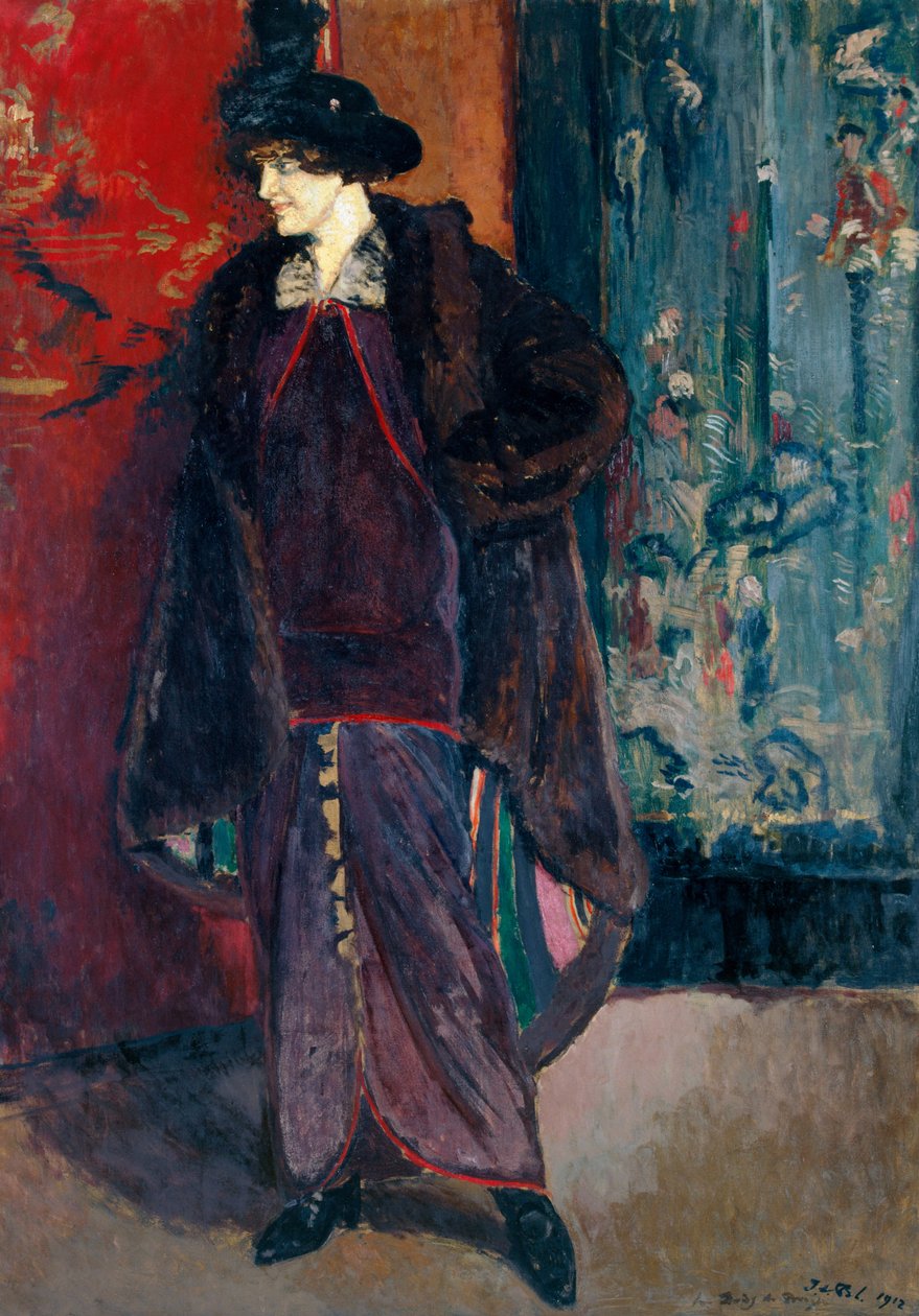 Retrato de Daisy Fellowes, 1912. de Jacques Emile Blanche