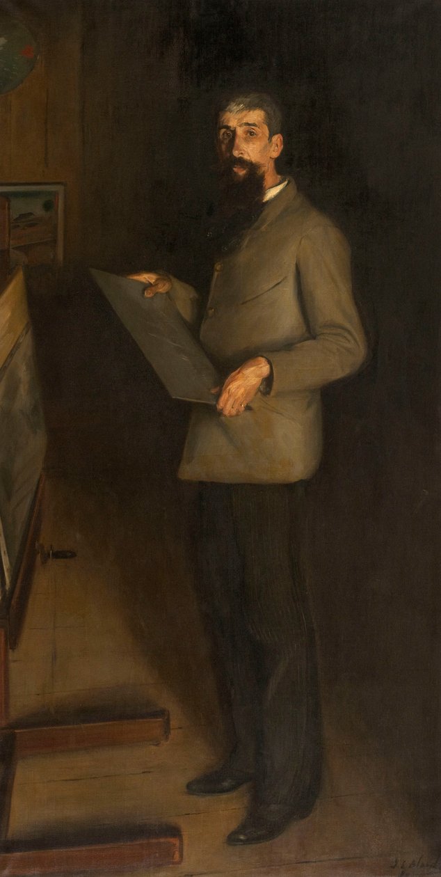 Retrato de Henri Guérard, 1889. de Jacques Emile Blanche