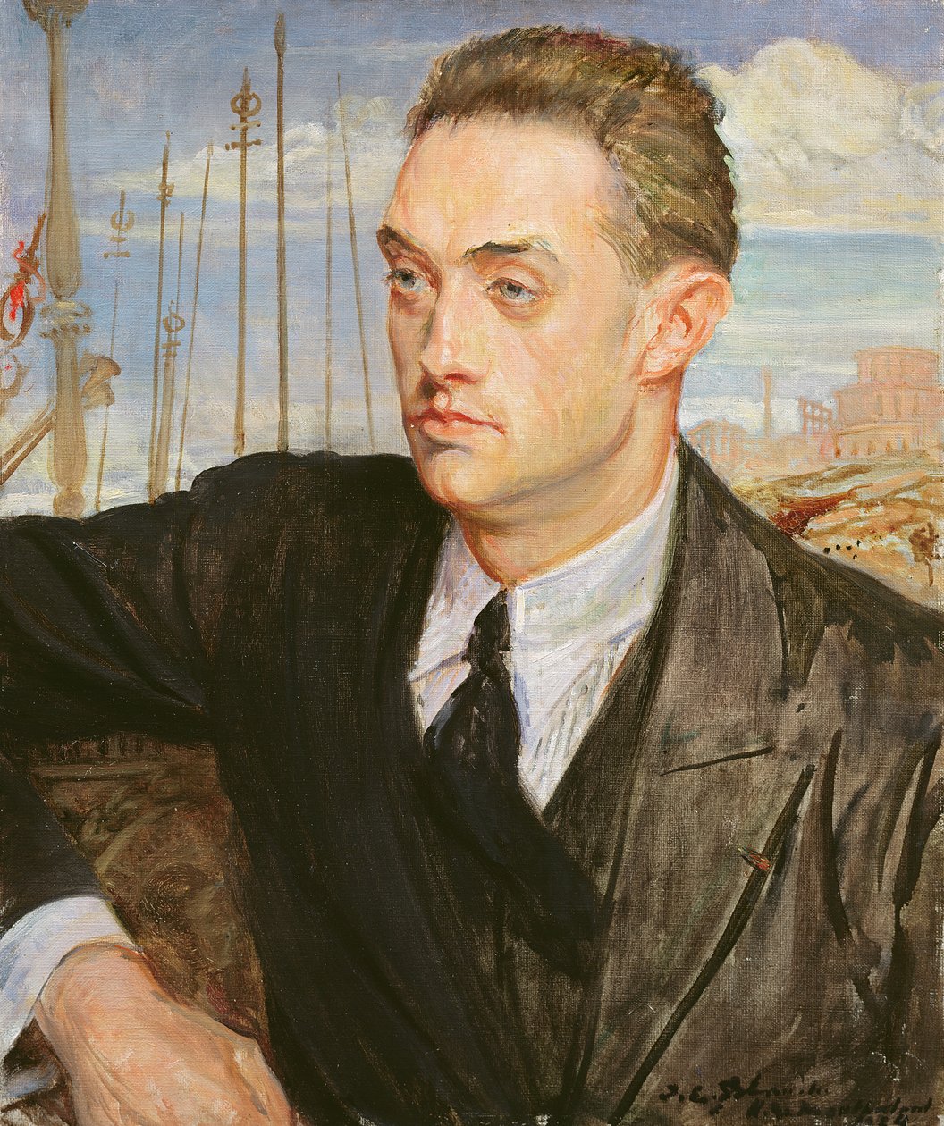 Retrato de Henry de Montherlant (1895-1972) 1923 de Jacques Emile Blanche