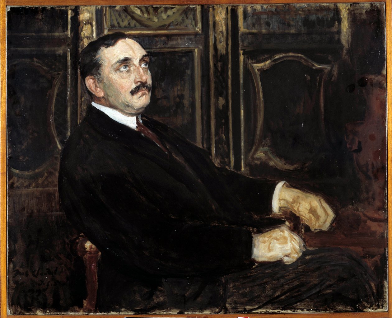 Retrato de Paul Claudel (escritor francês de Jacques Emile Blanche