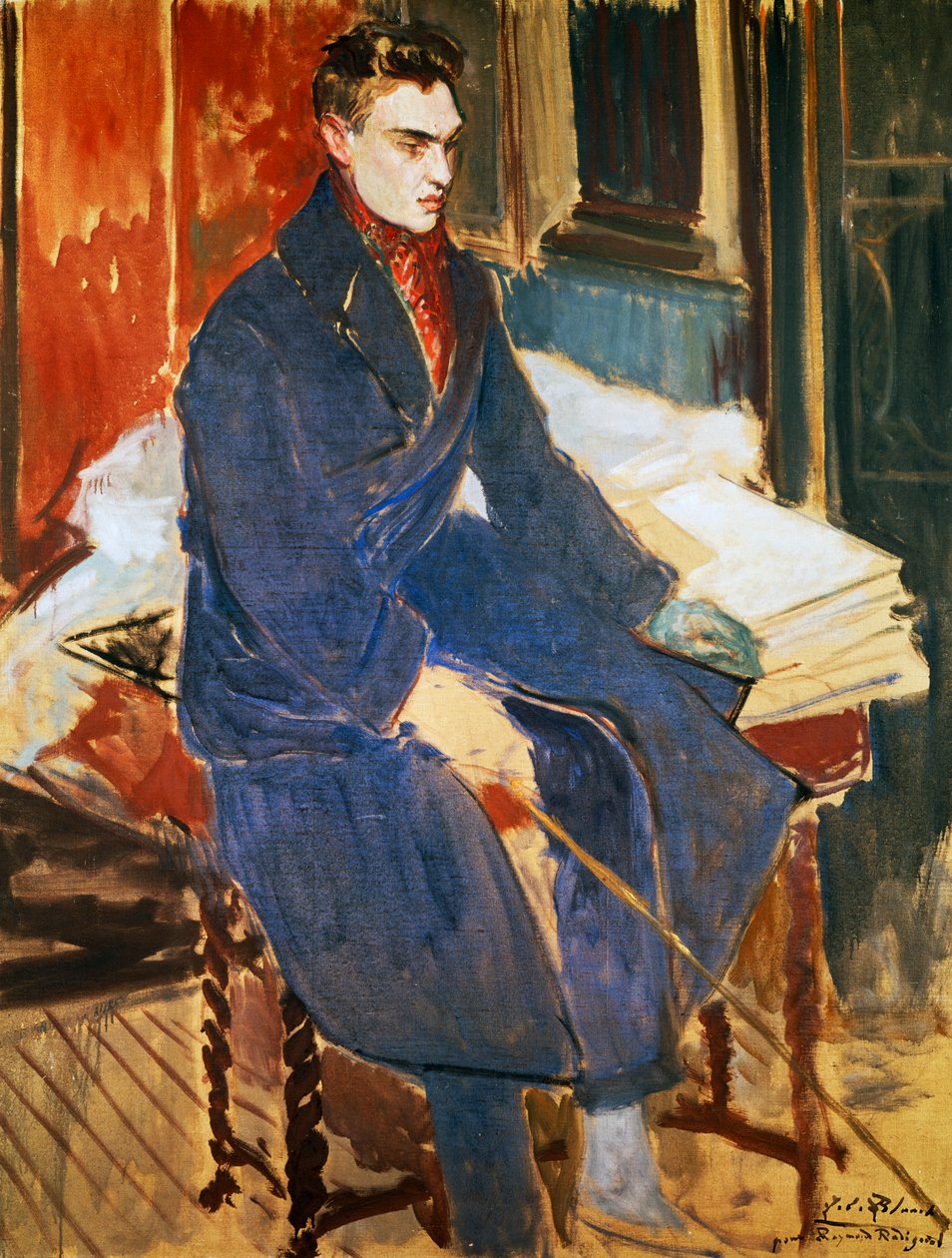 Retrato de Raymond Radiguet (Saint-Maur-des-Fosses de Jacques Emile Blanche
