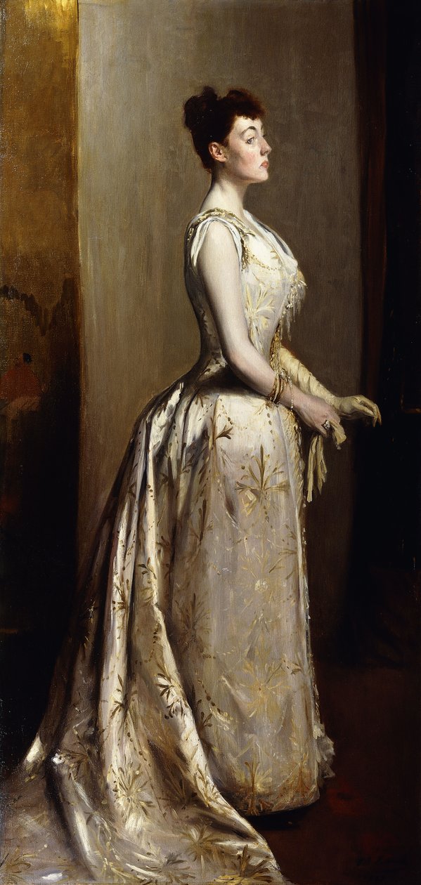 Retrato de uma senhora, 1889 de Jacques Emile Blanche
