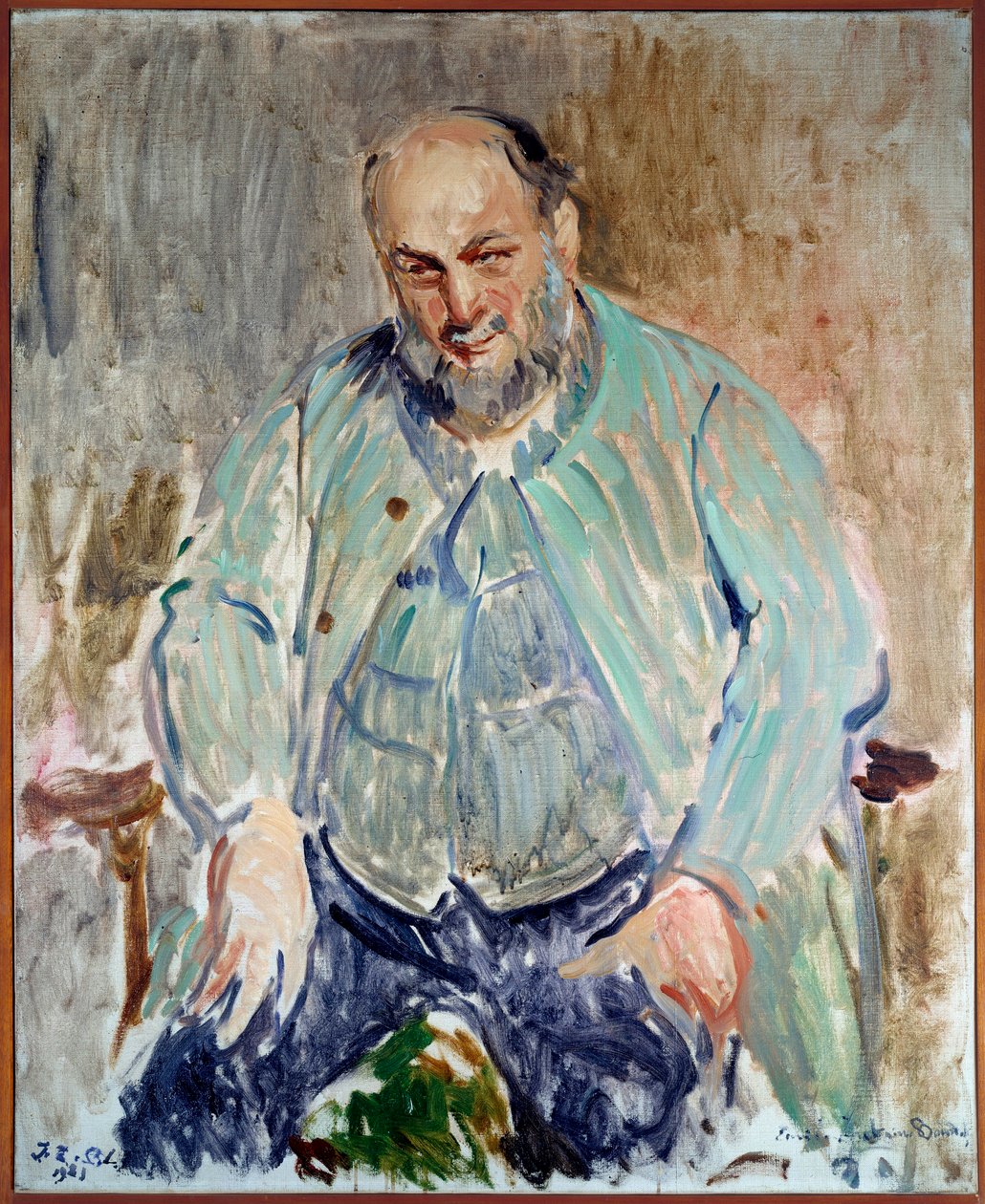 Retrato do escultor francês Antoine Bourdelle (1861-1929) Pintura de Jacques Emile (Jacques-Emile) Blanche (1861-1942) de Jacques Emile Blanche