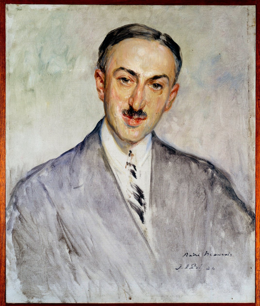 Estudo para o retrato de Emile Herzog dit Andre Maurois (1885-1967), escritor francês Pintura de Jacques Emile (Jacques-Emile) Blanche (1861-1942) 1924 Sol. 0,5x0,41 m Rouen, musee des Beaux Arts de Jacques Emile Blanche