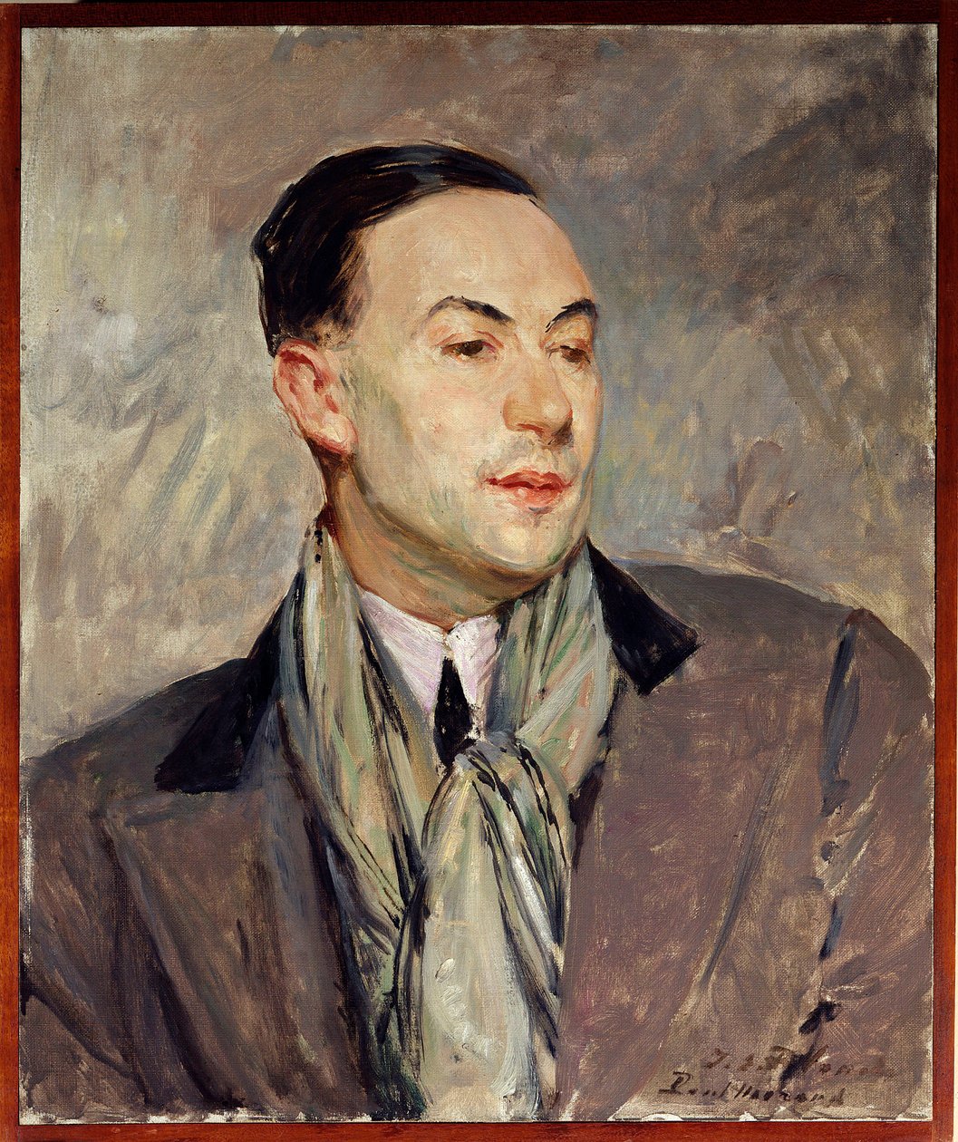 Estudo para o retrato de Paul Morand (1888-1976) Pintura de Jacques Emile (Jacques-Emile) Blanche (1861-1942) Dim. 0,54 x 0,45 m Rouen. Museu de Belas Artes de Jacques Emile Blanche