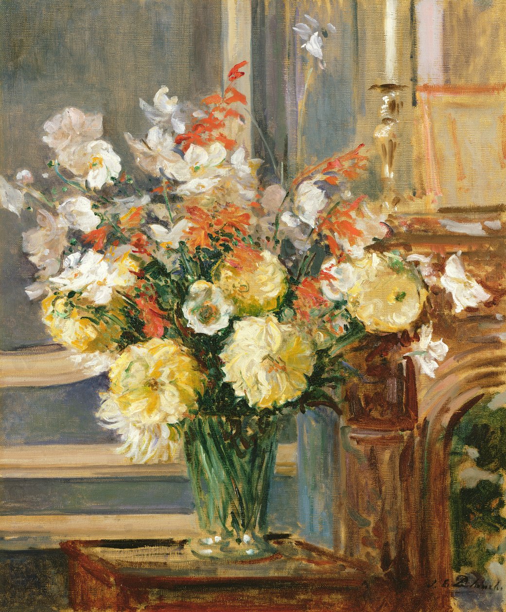 Flores de Verão (óleo sobre tela) de Jacques Emile Blanche