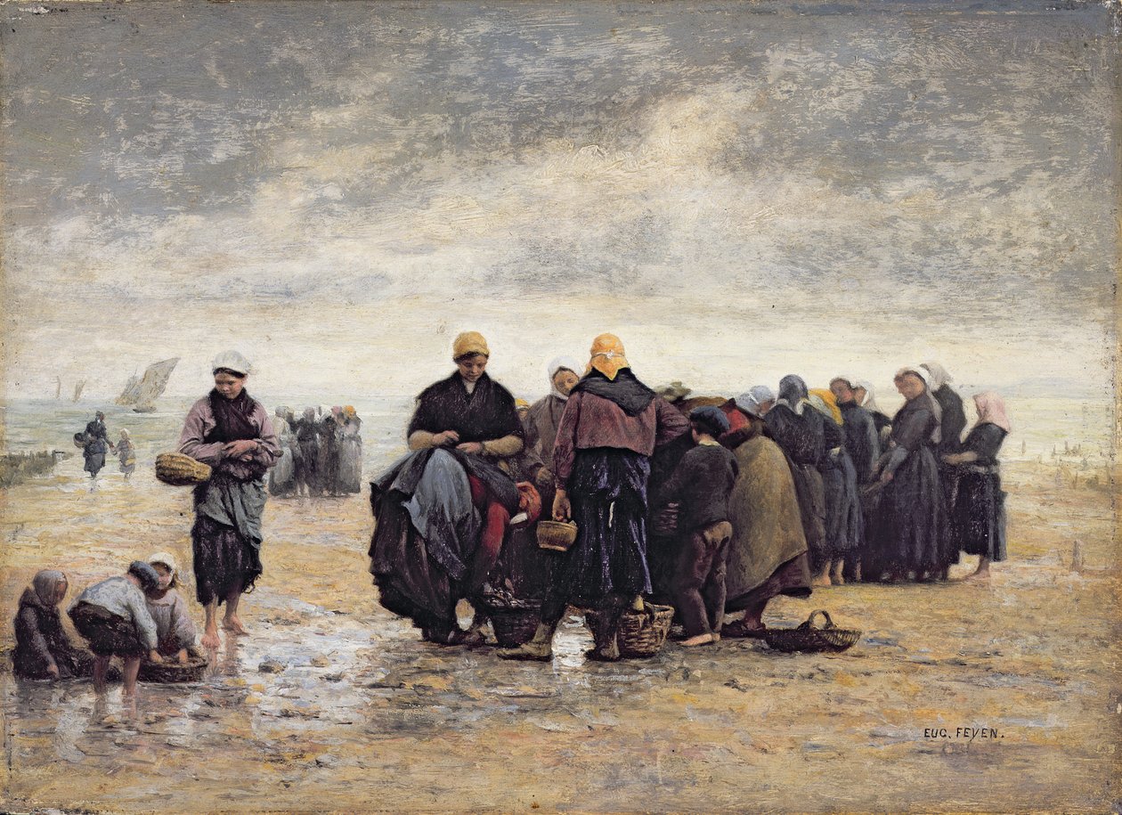 Na margem (óleo sobre painel) de Jacques Eugene Feyen
