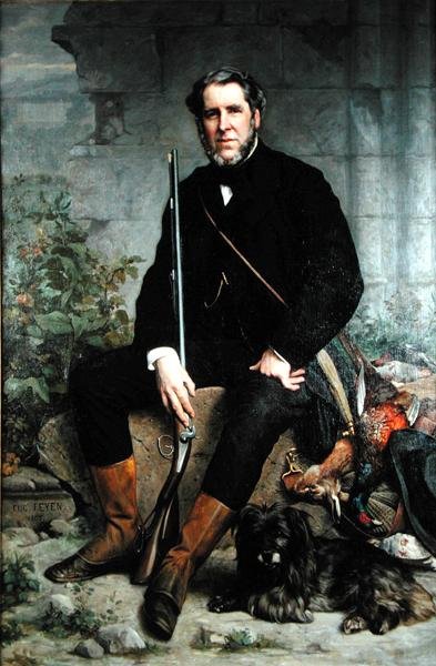 Retrato de John Bowes (1811-85), c.1860 (óleo sobre tela) de Jacques Eugene Feyen