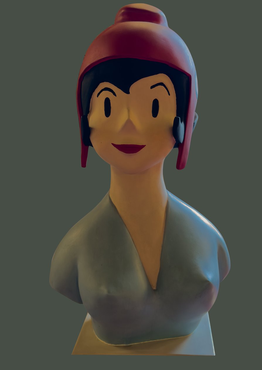 Busto de Marianne inspirado em J. Faizant (escultura) de Jacques Faizant