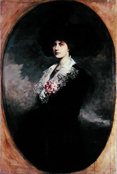 Retrato de uma mulher de Jacques Fernand Humbert