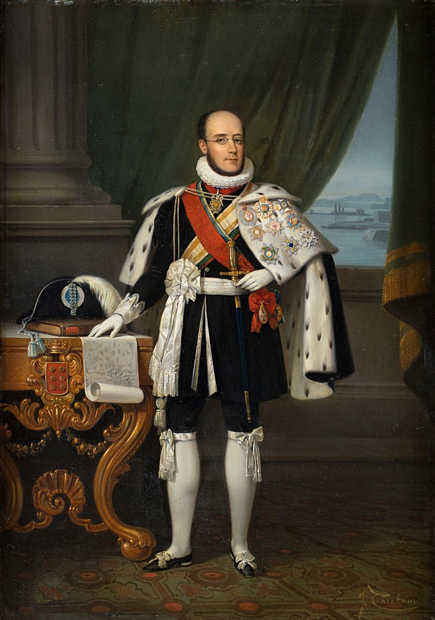 Infante Luís, Duque do Porto 1838-1889, futuro Rei Luís I de Portugal, antes de 1860. de Jacques Francois Carabain