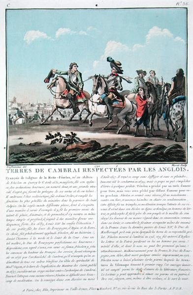 Os territórios de Cambrai são respeitados pelos ingleses, gravados por Jean Baptiste Morret (fl.1790-1820) de Jacques Francois Joseph (after) Swebach