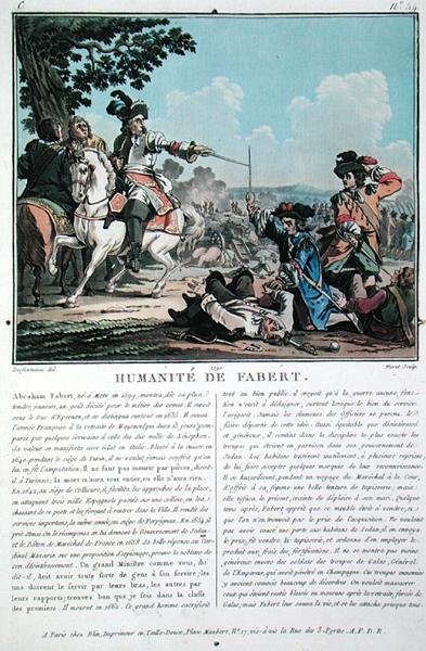 A Humanidade de Abraham Fabert (1599-1662), gravada por Jean Baptiste Morret (fl.1790-1820) de Jacques Francois Joseph (after) Swebach