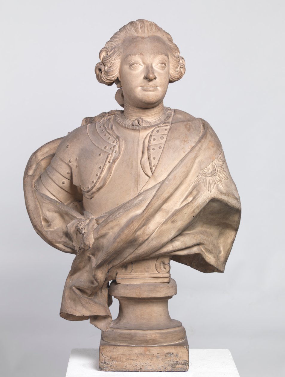 Rei Frederico V, 1754 (argila) de Jacques Francois Joseph Saly