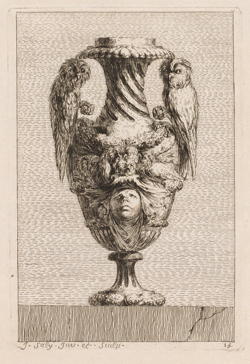 Conjunto de Vasos: Placa 15, 1746. de Jacques Francois Joseph Saly