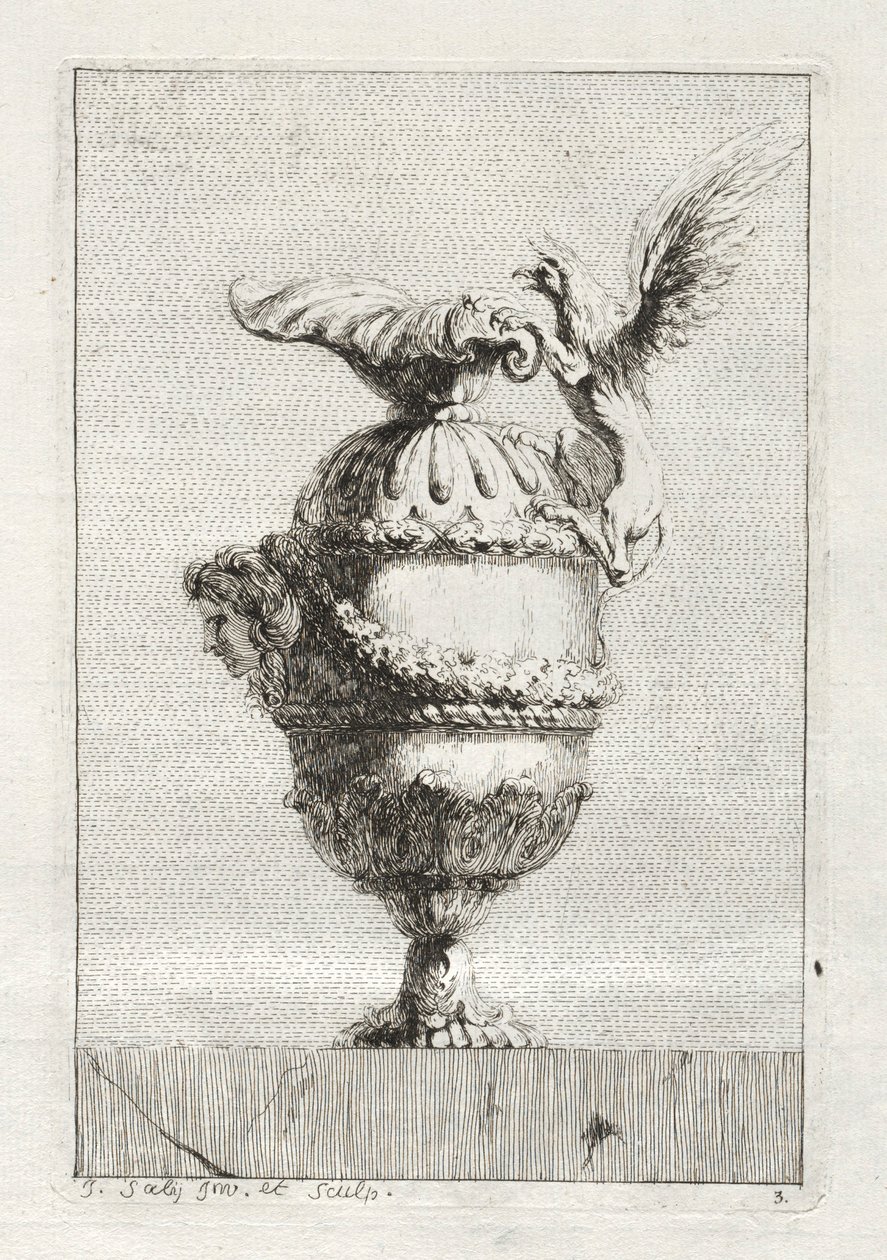 Conjunto de Vasos: Placa 3, 1746. de Jacques Francois Joseph Saly