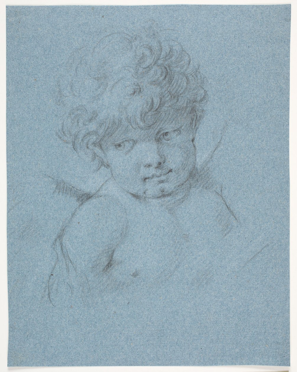 Anjo alado? Cupido? Imagem do busto de Jacques Francois Joseph Saly
