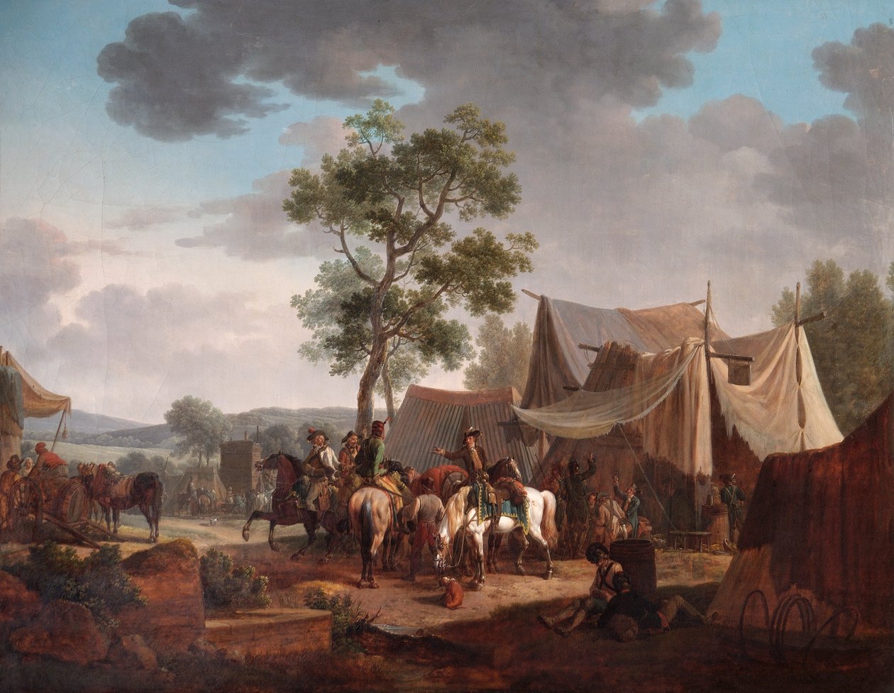 Um acampamento de Jacques Francois Joseph Swebach