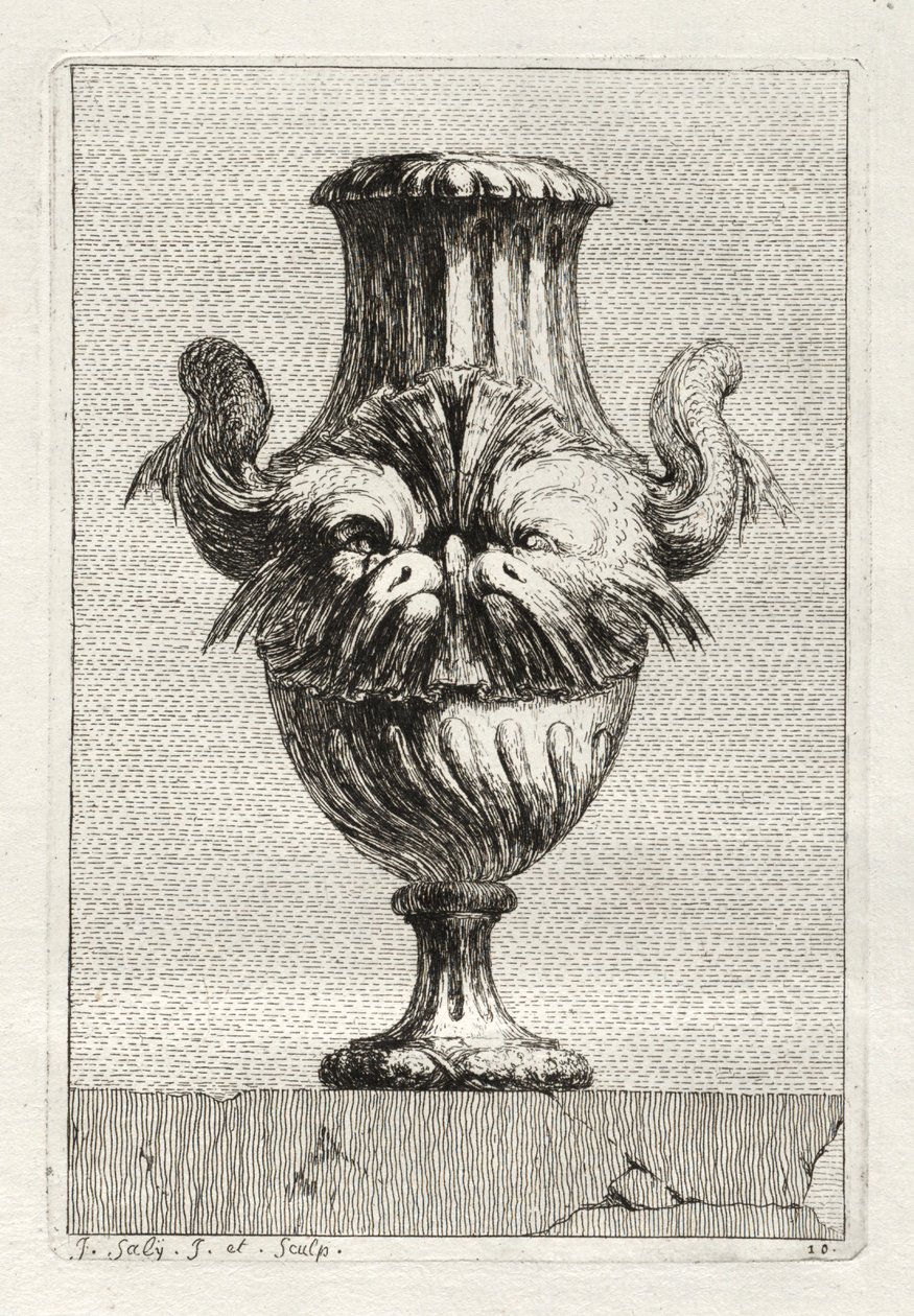Conjunto de vasos:  Prato 10 de Jacques François Saly