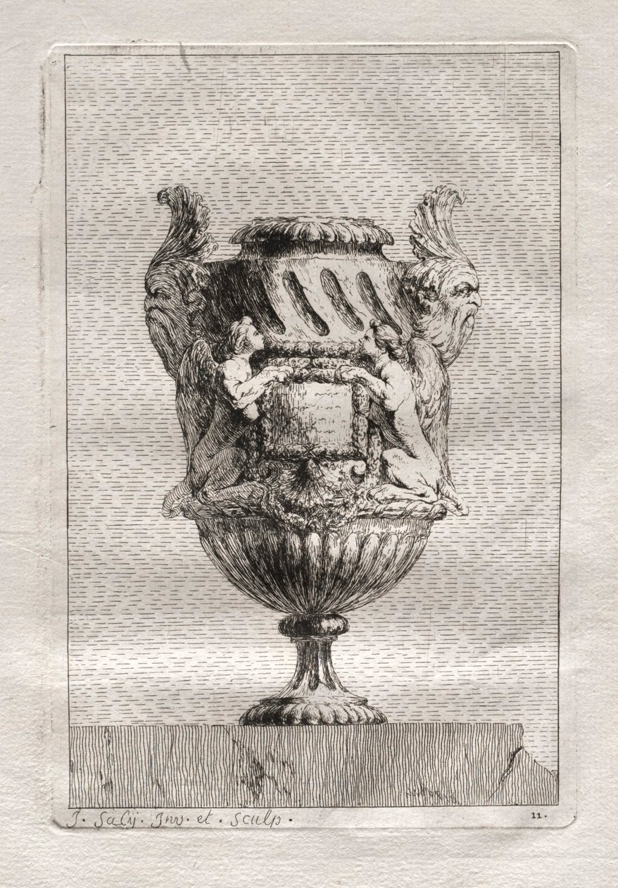 Conjunto de vasos:  Prato 11 de Jacques François Saly