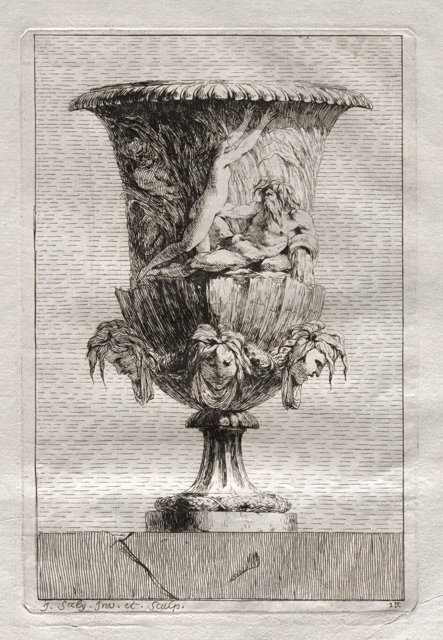 Conjunto de vasos:  Prato 17 de Jacques François Saly