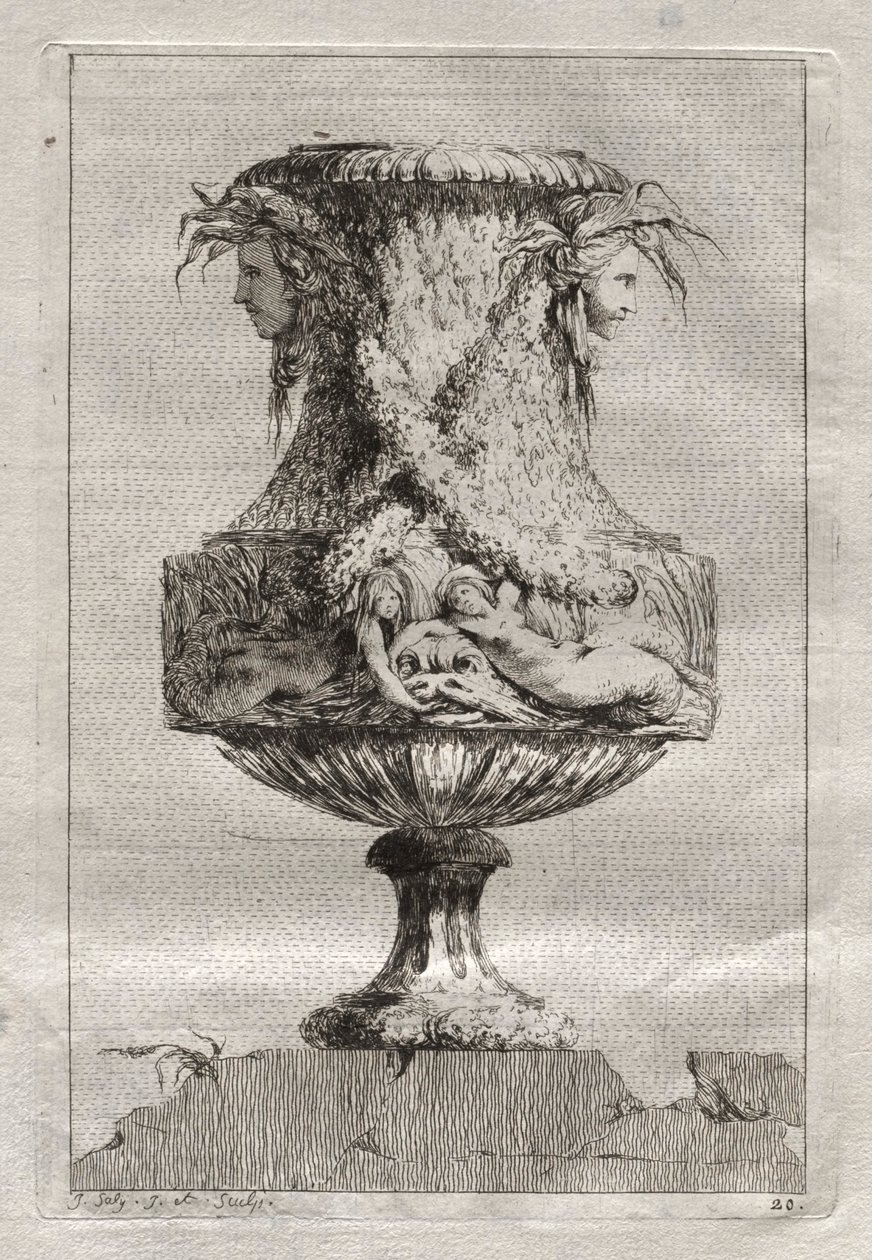 Conjunto de vasos:  Prato 20 de Jacques François Saly