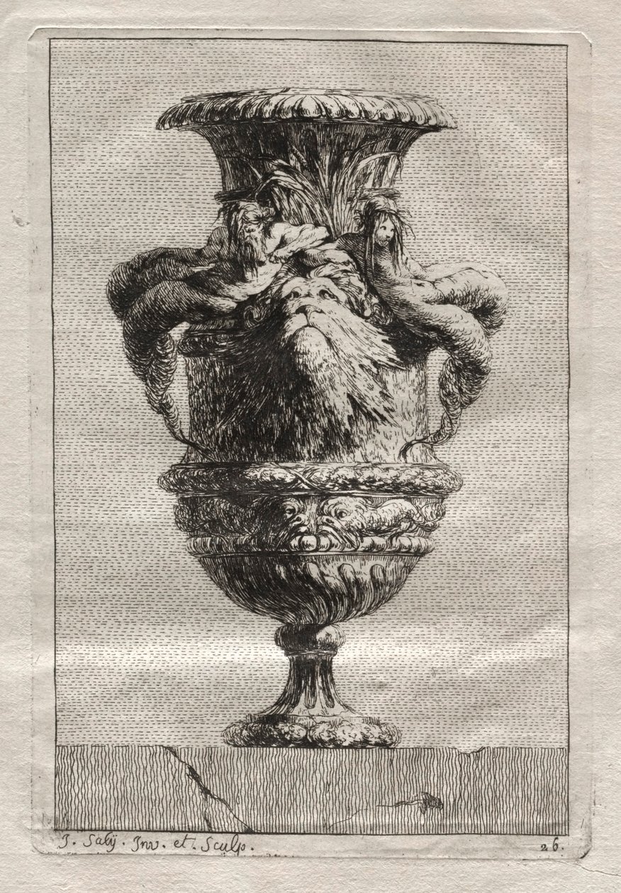 Conjunto de vasos:  Prato 26 de Jacques François Saly