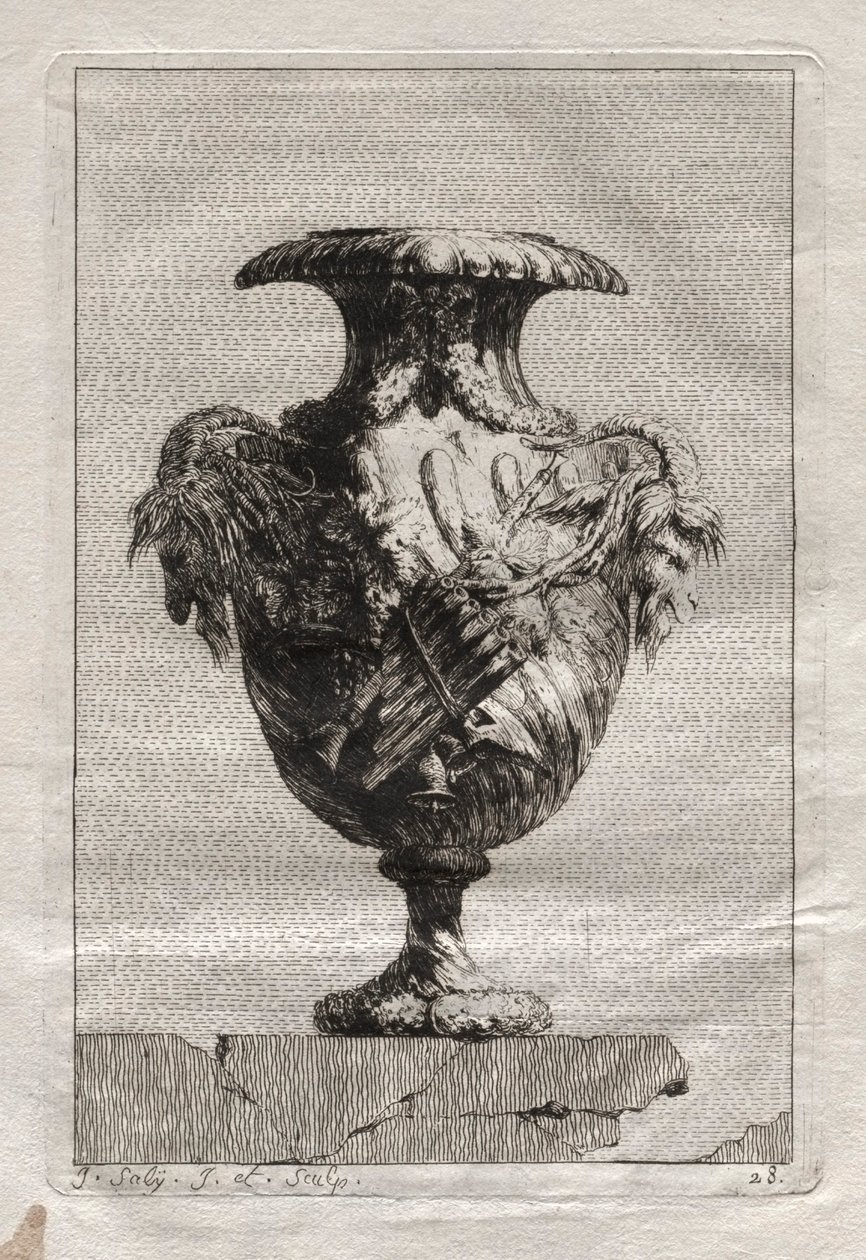 Conjunto de vasos:  Prato 28 de Jacques François Saly