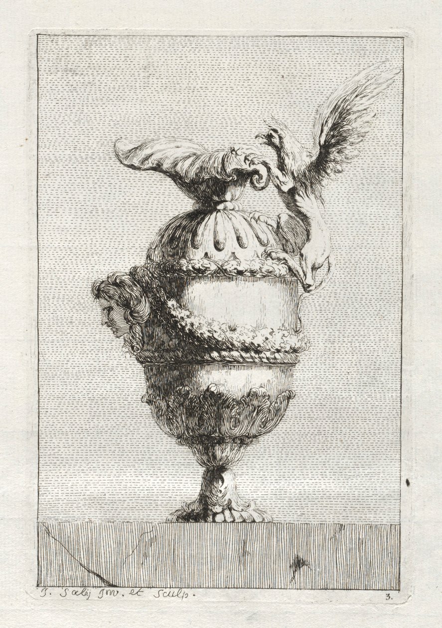 Conjunto de vasos:  Prato 3 de Jacques François Saly