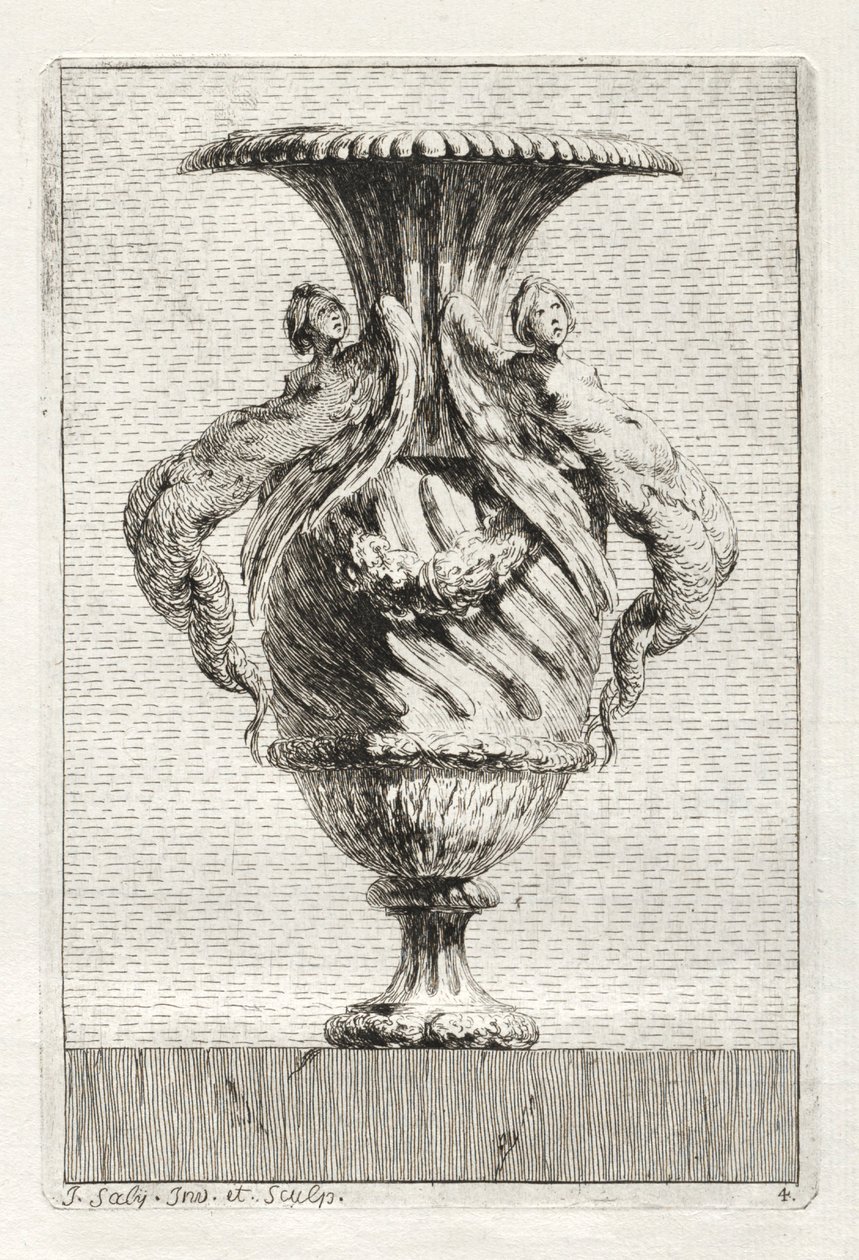 Conjunto de vasos:  Prato 4 de Jacques François Saly