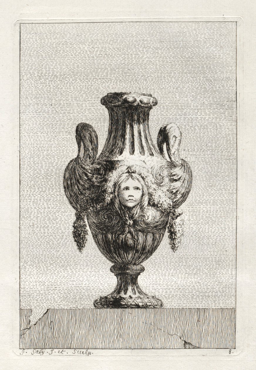 Conjunto de vasos:  Prato 8 de Jacques François Saly