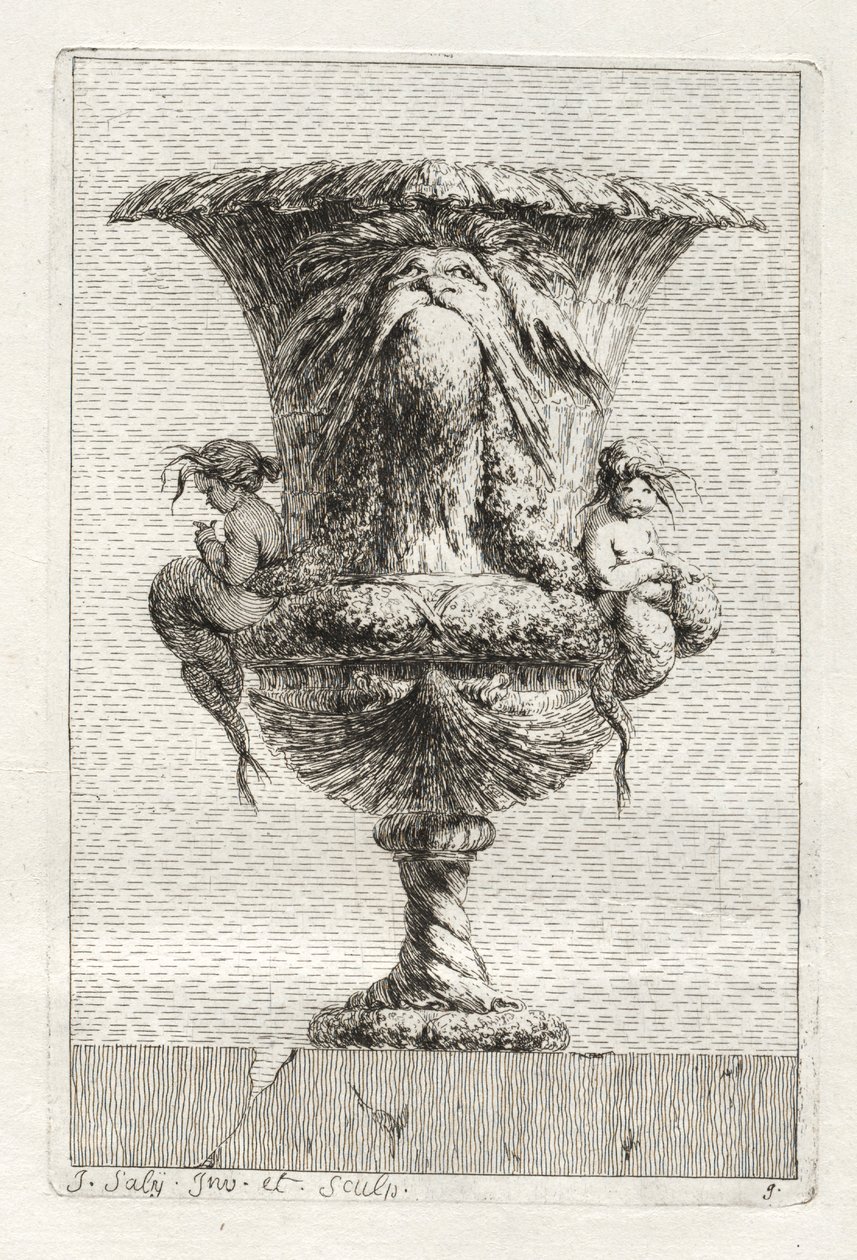 Suíte de Vasos: Placa 9 de Jacques François Saly