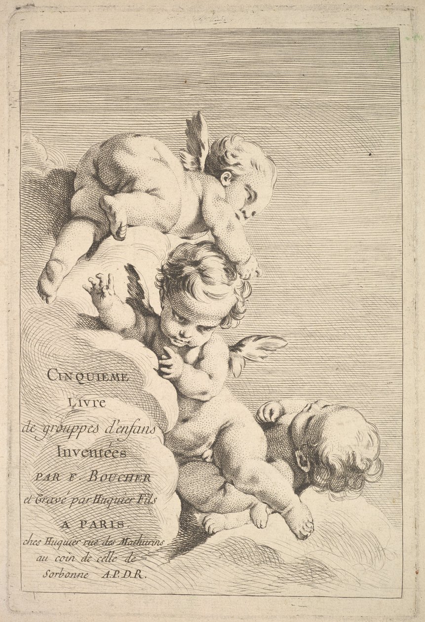 Frontispício, meados do século XVIII. de Jacques Gabriel Huquier