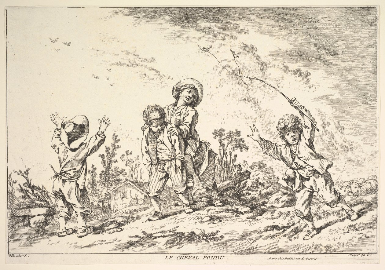 Leapfrog, meados do século XVIII. de Jacques Gabriel Huquier