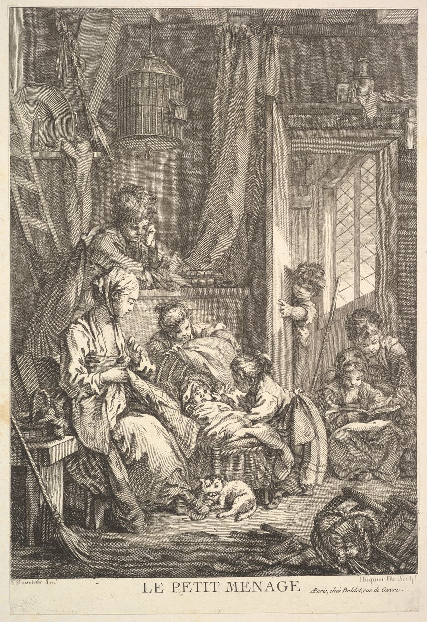 A Pequena Casa, meados do século XVIII. de Jacques Gabriel Huquier